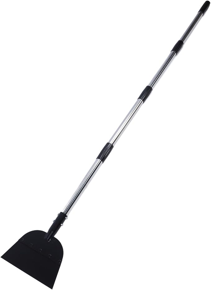 Snow Shovel,Ice Scraper Tool for Driveway,Cleaning Weed Removal Tool Floor Scraper Long Handle Flat Shovel Snow Ice Chopper Ice Removal Tool for Walkway Driveway Road Clean
