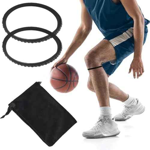 2 Pack Patella with Knee Brace for Patella Tendon Pain Relief - Knee Brace for Tendonitis Jumper Running Sports Basketball Men Women Knee with Patella Support (White) (Black)