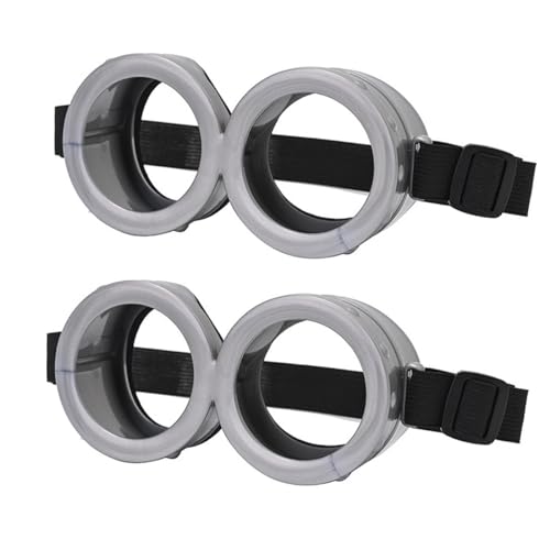 Cosplay Costume Accessories Include Vintage Steampunk Goggles, Yellow Beanie Knitted Hat, Black Gloves