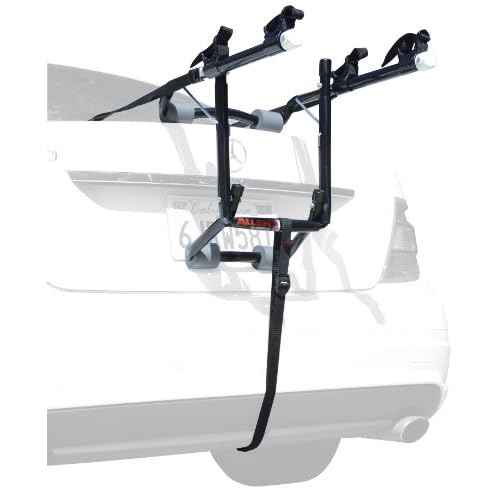 Allen Sports Deluxe 2-Bike Trunk Mount Rack, Model 102DB, Black/ Silver, 23 x 15 x 4 inches