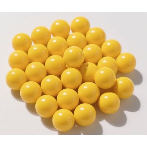100 Counts 2.6 Grams .61 Caliber Kinetic Balls - 0.61 Cal Reusable Nylon Balls Less Lethal Solid Plastic Ammunition for Training, Target Practice and Self Defense Compatible with Byrna CL