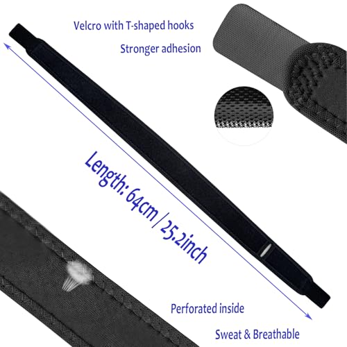 Elbow Compression Strap, Tennis Elbow Brace for Men and Women, Compression Arm Support for Tendon Pain Relief, Forearm Band for Pickleball, Badminton, Golfer, Basketball (Black)