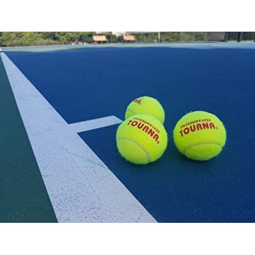 Tourna Pressureless Tennis Ball 60 Count (Pack of 1),Yellow
