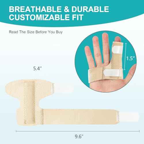 Finger Braces, Trigger Finger Splints for Straightening, Mallet Finger and Broken Finger, Finger Straighteners Provide Support and Relieve Pain - Khaki