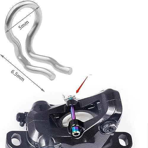 6 Pack Brake Pads Cotter Pin Caliper Fixing Snap Ring Spring Clips Clamp Replacement Compatible with Shimano Zee XT SLX XTR Formula Mega Bicycle Disc Brakes Pad Axle Bolts Pins