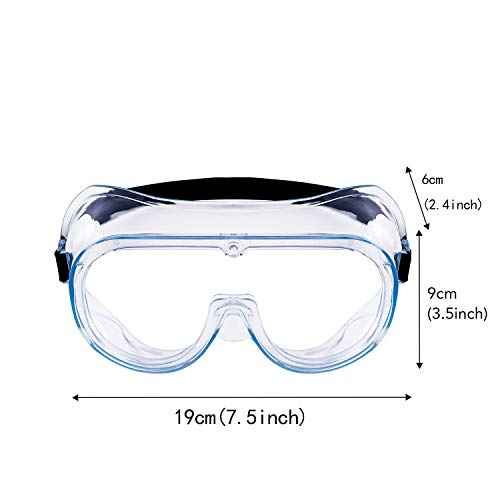 YunTuo 1 pack Anti-Fog Safety Goggles, Protective Safety Glasses, Eye Protection