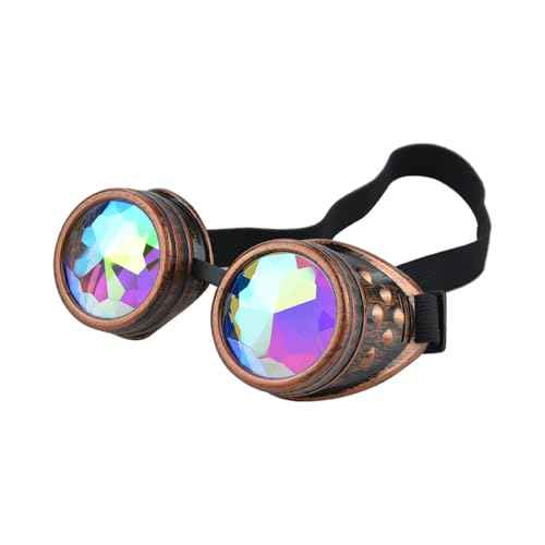 Steampunk Goggles Halloween Costume Accessories for Women Men Cosplay Party