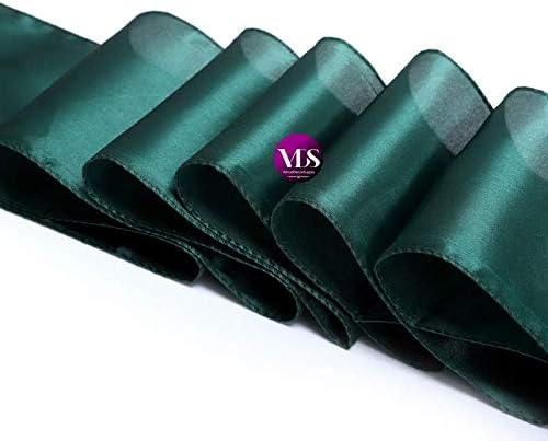 VDS Satin Chair Sashes Chair Cover Back Tie Sateen Bows Ribbon for Wedding Birthday Graduation Engagement Ceremony Event Party Banquet Venue Hotel All Dining Chair Decoration (300PC) (Hunter Green)