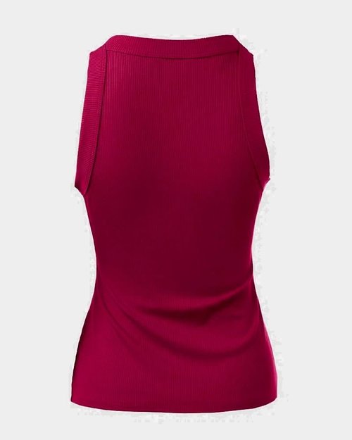 CHICME Women's Casual Ribbed Racerback Tank Top - Fitted Summer Shirt in Various Colors