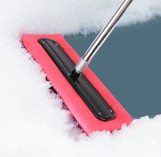 Roof Rake Snow Removal Tool, Snow Rake for House Roof, Adjustable Telescoping Snow Roof Rake, Foam Head Roof Snow Rake, Winter Cleaning Accessory, Rake Tool for Driveway Roof (4m)