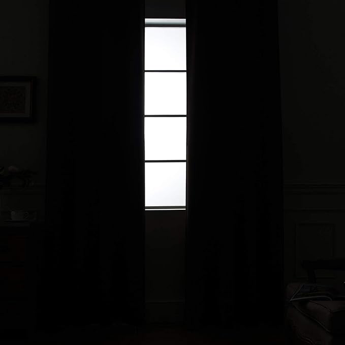 Yakamok 45 Inch Length 100% Blackout Curtains