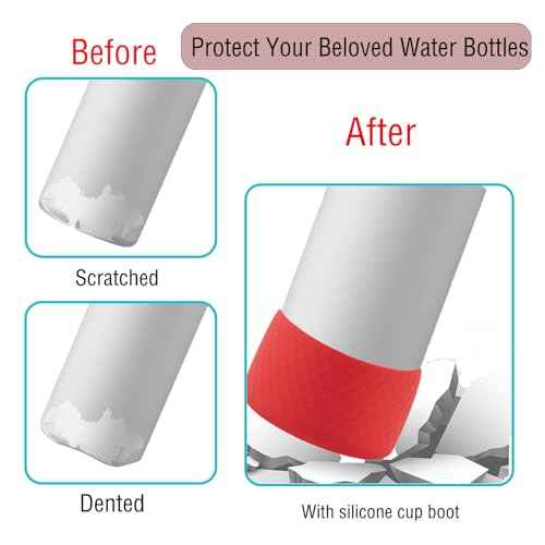 Silicone Boot for Stanley, Cup Boots Compatible with Stanley 40oz 30oz 20oz Tumbler, Cup Accessories Boot Red