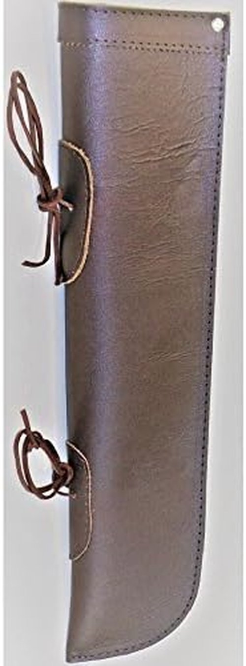 Brown Leather Bass Bow Quiver - Durable, Stylish Archery Accessory
