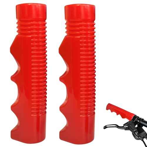 Handlebar Grips Replacement for Radio Flyer Tricycle,3/4 Inch Non-Slip Bike Handlebar Grips for Child,Red Replacement Push Handle Grips,Durable & Comfortable Bicycle Handlebars (1 Pair)