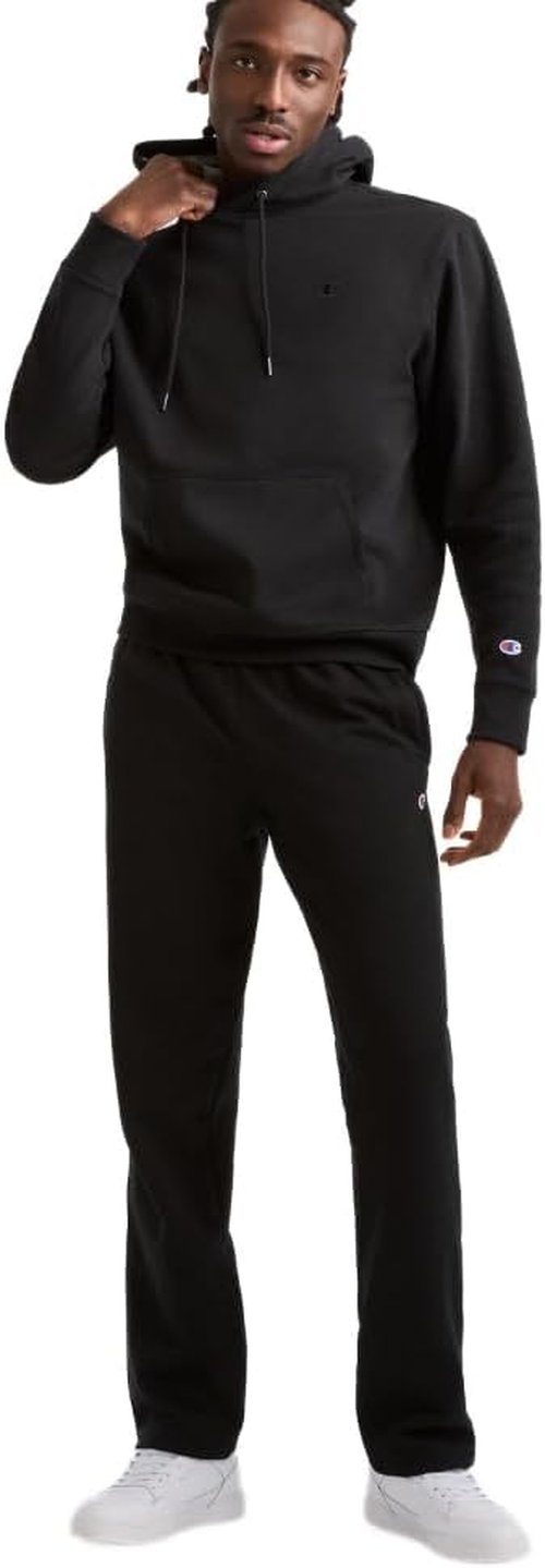 Champion Men's Fleece Sweatpants - Comfortable Open-Bottom Style | Regular & Big Sizes