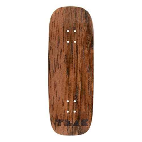 Teak Tuning Prolific Wooden Fingerboard Deck, 33.5mm x 96mm Boxy Shape - Two Tone - 6 Ply with Double Color Mid Plies - Includes Prolific Foam Tape