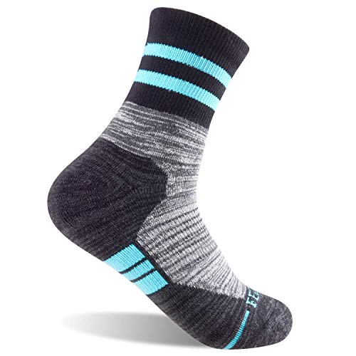 FEIDEER Women's Hiking Walking Running Socks, Multi-Pack Outdoor Recreation Socks Wicking Cushion Crew Socks