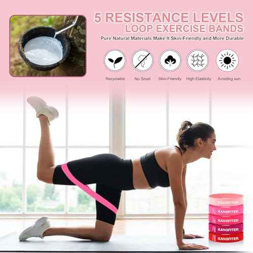 Pilates Equipment Kit for Home Workout, Pilates Ring and Ball Set with Adjustable Ankle Wrist Weights, Resistance Bands, Tape Measure, Bag, Pilates Essentials Accessories for Women Yoga
