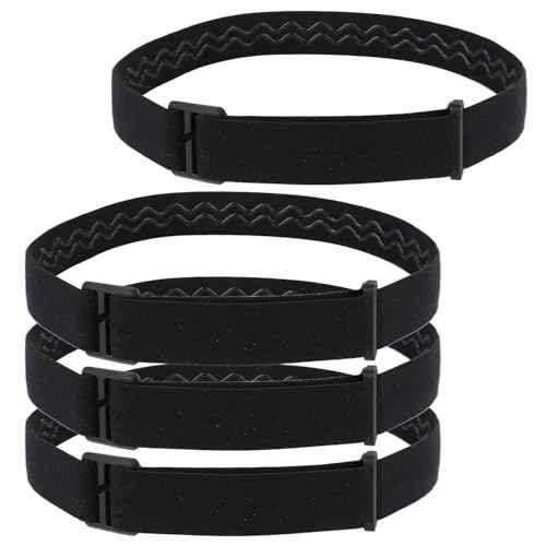 4pcs Elastic Headlamp Strap, Headlamp Band Replacement Head Lamp Comfort Belt Headlamp Headband Holder Headlamp Accessories Compatible with Black Diamond, Petzl, Princeton Tec, Fenix, Streamlight