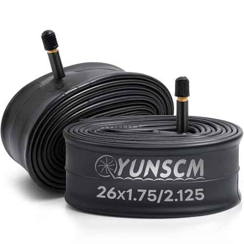 26" Bike Tubes 26x1.75/1.95/2.0/2.10/2.125 AV Schrader Valve 26" Bicycle Tubes Compatible with 26 x 1.75 26 x 1.95 26 x 2.0 26 x 2.10 26 x 2.125 Mountain Bike Tire Tubes-2-PCS