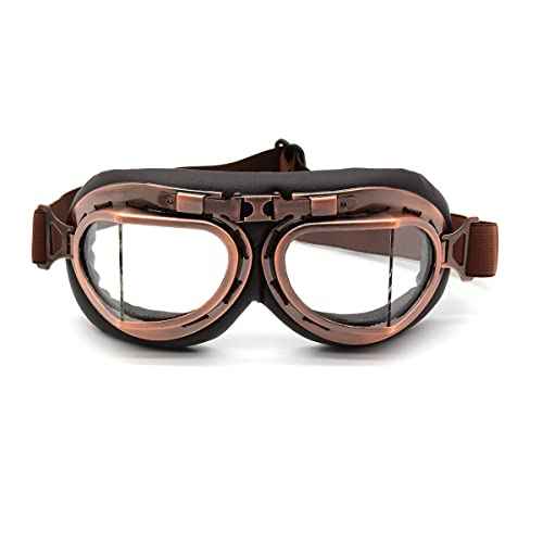 kucehiup Vintage Aviator Goggles Motorcycle Goggles