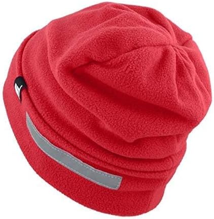 The Hat Depot Fleece Winter Functional Beanie Hat Cold Weather-Reflective Safety for Everyone Performance Stretch