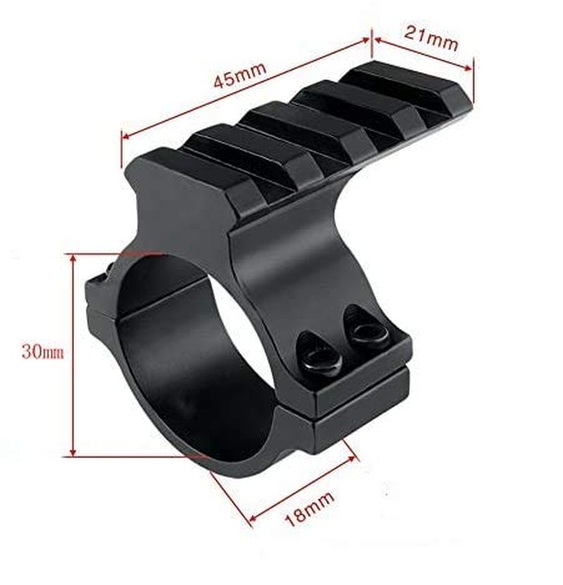 Ulightfire 25.4/30mm Mount Ring with Extension Mount Rail