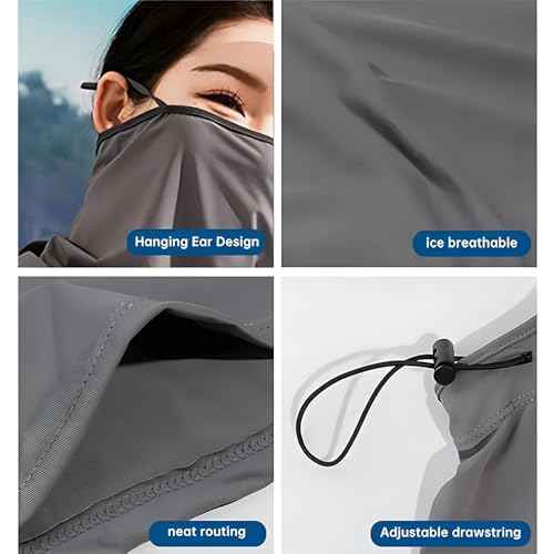 3 Pack Summer Balaclava Sun UV Protection Hood Breathable Face Cover Full Head Mask for Cycling Motorcycle Fishing Multi