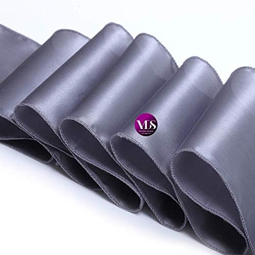 VDS Satin Chair Sashes Chair Cover Back Tie Sateen Bows Ribbon for Wedding Birthday Graduation Engagement Ceremony Event Party Banquet Venue Hotel All Dining Chair Décor (125PC)(Light Silver Grey)
