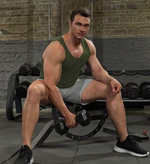 COOFANDY Men's Quick-Dry Workout Tank Tops - 3 Pack Sleeveless Gym Muscle Tees