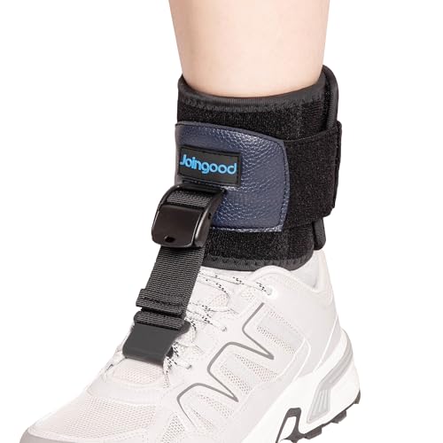 AFO Foot Drop Brace for Walking, Drop Foot Brace for Walking with Shoes, Adjustable Foot Brace for Drop Foot Support, Soft Drop Foot Braces, Fits Left or Right Foot, Women & Men(S/M)