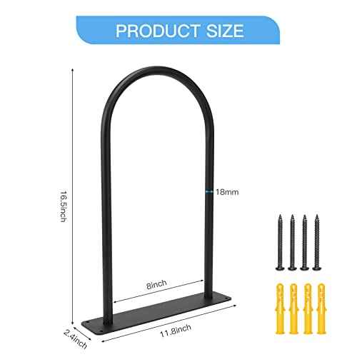 Medicine Ball Rack - Wall Mount Stability Ball Storage Rack(1 Black)