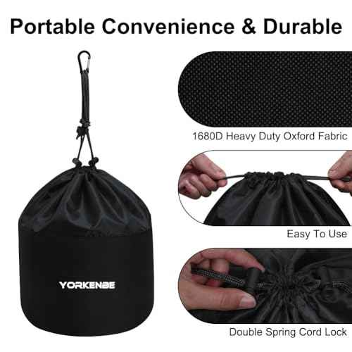 Camping Cookware Mess Kit Bag, High Capacity Camping Tableware Storage Bag, Drawstring Heavy Duty Water Resistant Cookware Organizer for BBQ Outdoor Cooking Essentials (1)