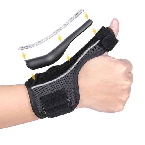 Thumb Brace Right Left Hand, Thumb Finger Splint for Men Women, Adjustable Wrist Brace for Carpal Tunnel Relief Arthritis Tendonitis Sprains