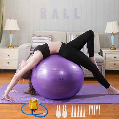 Exercise Yoga Ball Pump with Plug Replacement Air Stopper Plug Pin Adapter Kit Manual Foot Pump for Fitness Ball Pilates Swiss Balance Stability Balls Gym Outdoor Home