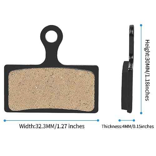 4 Pairs Bicycle Disc Brake Pads Compatible for Shimano Brake Pads SLX Deore XT M615 M675 M666 M785 M985 M987 M988 M6000 M7000 M8000 M8020 M9000 M9020 MTB Bike Brake Pads(with 3 Installation Tools)