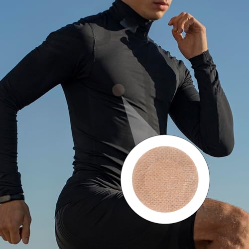 160pcs/80 Pairs Nipple Covers for Men, Invisible Nipples Tapes Anti-Chafing Nipguards Disposable Protector Stickers Running Nip Pads for Sports Gym Tanning Beds Daily Wear