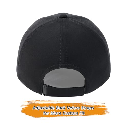 BOTVELA Men Structured Baseball Cap Side Laser Cut Vented Performance Hat for Outdoor Activities