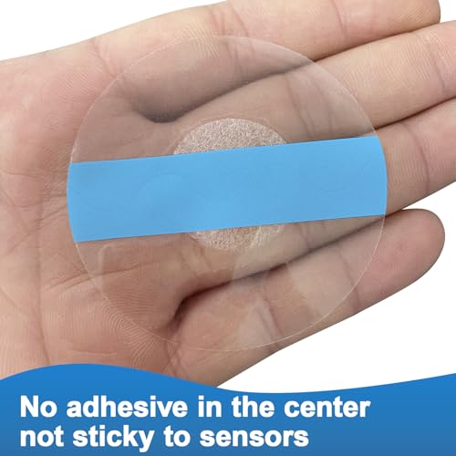 Sensor Covers for Libre 3 Waterproof,100 Pack Libre 3 Plus Covers,Transparent & Long-Lasting CGM Overpatch Tape,Easy to Apply and Remove & Lasting to 14 Days-Without Hole