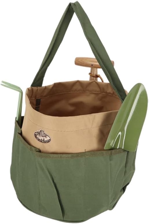 Esschert Design Canvas Round Tool Bag