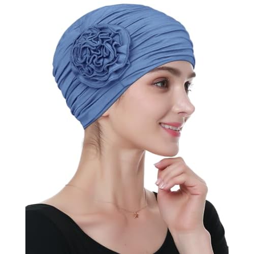 Alnorm Flower Design Chemo Hair Loss Caps Cancer Headwear for Women