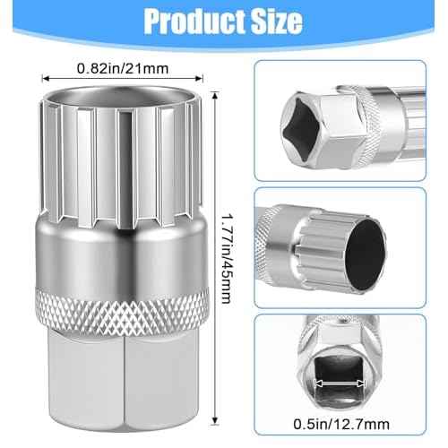 2Pcs Freewheel Removal Tool, Free Wheel Removing Tool for Bicycle Repair, 12 Spline Freewheel Removal Compatible with Shimano/Sunrace/SRAM/DNP, Lockring Tool for Home & Professional Use