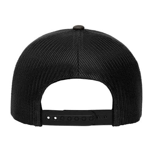 Yupoong Men's YP Classics Retro Trucker Hat, Dark Heather, One Size
