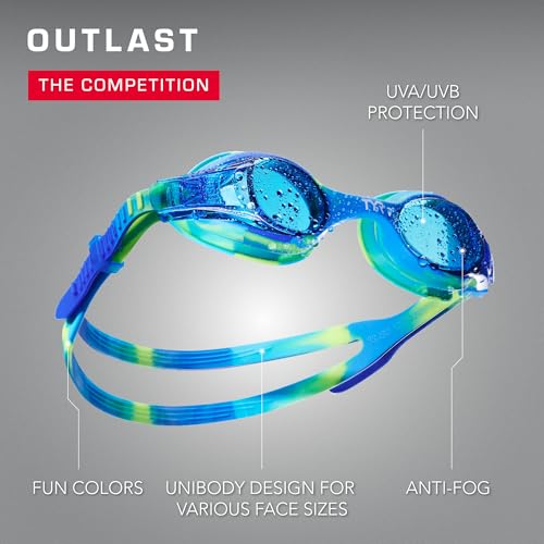 TYR Swimple Tie-Dye Kids' Swim Goggles