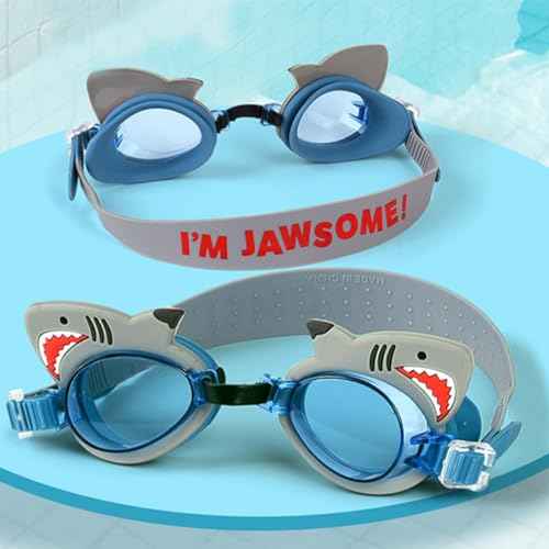 2 Pack Kids Swim Goggles No Leaking Anti Fog Waterproof Adjustable Goggles for Kids Ages 2-12 Toddler Boys Grils
