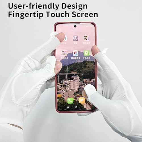 Sunscreen Gloves for Women and Men Summer UV Protection UPF50+ Gardening Sun Protection Arm Touchscreen Gloves