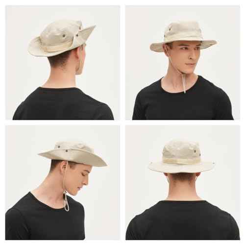 Sun Hats for Men Women Bucket Hat UPF 50+ UV Protection Boonie Hat for Safari Fishing Hiking Garden Beach