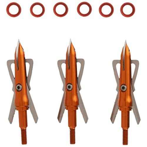 Rage Crossbow X, 2-Blade Archery Arrow Broadhead, 100 Grain with Shock Collar Technology (3-Pack)