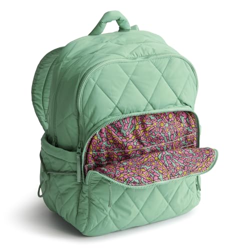 Vera Bradley Women's Featherweight Large Bancroft Backpack, Beryl Green, One Size