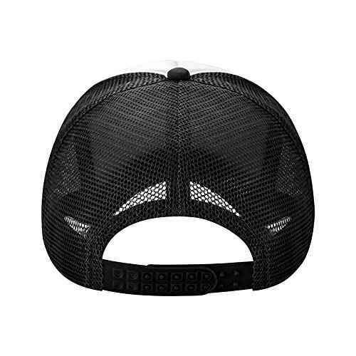 Drinks Well with Others Hat Funny Baseball Caps Adult Mesh Trucker Hats Adjustable Sport Cap Men Women Black